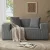 Artiss 2 Seater Corduroy Loveseat Sofa Bed - No Assembly, High-Density Foam, Pocket Spring, Grey, Bonus Cushions