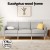 Artiss 3 Seater Sofa 225cm Grey - Stylish Faux Linen, Eucalyptus Frame, Adjustable Comfort, Easy Assembly