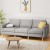 Artiss 3 Seater Sofa 225cm Grey - Stylish Faux Linen, Eucalyptus Frame, Adjustable Comfort, Easy Assembly