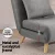 Artiss Grey Linen Convertible Sofa Bed Recliner - 1-Seater, Metal Frame, High-Density Foam, Easy Assembly, 120kg Capacity