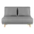 Artiss 2 Seater Sofa Bed Convertible Couch Recliner, Grey Linen, 240kg, Adjustable Split Backrest, 183cm