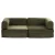 Artiss Convertible Folding Sofa Bed Green - Corduroy Fabric, 2-Seater, Steel Frame, 180x200cm, Non-Slip, 300kg Capacity