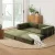 Artiss Convertible Folding Sofa Bed Green - Corduroy Fabric, 2-Seater, Steel Frame, 180x200cm, Non-Slip, 300kg Capacity