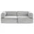 Artiss Convertible Folding Sofa Bed Grey - 2-Seater, Breathable Corduroy, Sturdy Steel Frame, Supports 300kg, 180x200cm