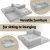 Artiss Convertible Folding Sofa Bed Grey - 2-Seater, Breathable Corduroy, Sturdy Steel Frame, Supports 300kg, 180x200cm