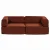 Artiss Convertible Folding Sofa Bed Orange - 2-Seater Corduroy, Steel Frame, 180x200cm, Supports 300kg, Non-Slip Design