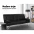 Artiss 3-Seater Sofa Bed, PU Leather, 168CM, Black, Cinema Lounge, Adjustable Recline, Space-Saving Design Artiss 3-Seater Sofa Bed, PU Leather, 168CM, Black, Cinema Lounge, Adjustable Recline, Space-Saving Design