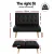 Artiss 1-Seater Recliner Sofa Bed Couch, Faux Linen, Black - Adjustable Backrest, Wooden Frame, Rubber Wood Legs