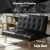 Artiss Black 2-Seater Recliner Sofa Bed Couch – Faux Linen, Adjustable Backrest, Wooden Frame, Rubber Wood Legs Artiss Black 2-Seater Recliner Sofa Bed Couch – Faux Linen, Adjustable Backrest, Wooden Frame, Rubber Wood Legs