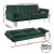 Artiss 3 Seater Velvet Sofa Bed Couch, Convertible Lounge, Adjustable Arm Recliner, Modern Green, 207cm, 300kg Artiss 3 Seater Velvet Sofa Bed Couch, Convertible Lounge, Adjustable Arm Recliner, Modern Green, 207cm, 300kg