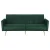 Artiss 3 Seater Velvet Sofa Bed Couch, Convertible Lounge, Adjustable Arm Recliner, Modern Green, 207cm, 300kg