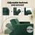 Artiss 3 Seater Velvet Sofa Bed Couch, Convertible Lounge, Adjustable Arm Recliner, Modern Green, 207cm, 300kg