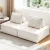 Artiss 2 Floor Sofa Lounge Chair with Bouclé Fabric & Pillow - Ergonomic, Versatile, White, 86x86x76cm, Plush Comfort