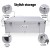 Embellir CD & DVD Storage Case, Aluminium, 1000 Disc Capacity, Silver, Durable & Lightweight with Lock & Key Security