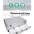 Embellir CD & DVD Storage Case, Aluminium, 1000 Disc Capacity, Silver, Durable & Lightweight with Lock & Key Security