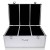 Embellir CD/DVD Storage Case, Aluminium, Holds 500 Discs, Silver, Includes 250 Inserts, Lockable with Keys