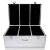 Embellir CD/DVD Storage Case, Aluminium, Holds 500 Discs, Silver, Includes 250 Inserts, Lockable with Keys