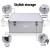 Embellir CD/DVD Storage Case, Aluminium, Holds 500 Discs, Silver, Includes 250 Inserts, Lockable with Keys