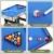 4-in-1 Foldable Soccer Table, Foosball, Pool, Table Tennis, Hockey Game Table, MDF, 122x61x81cm, Family Fun