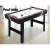 4-in-1 Multi Games Table Soccer Foosball, Pool, Table Tennis, Air Hockey, MDF Frame, 121x61x79cm, Home Party Gift
