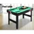 4-in-1 Multi Games Table Soccer Foosball, Pool, Table Tennis, Air Hockey, MDF Frame, 121x61x79cm, Home Party Gift