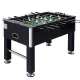 5FT Black Foosball Soccer Table Game for Home, MDF Board, Chrome Steel Rods, Cup Holders, 2 Balls, Family Party