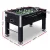 5FT Black Foosball Soccer Table Game for Home, MDF Board, Chrome Steel Rods, Cup Holders, 2 Balls, Family Party