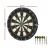 18" Premium Sisal Dartboard Set with Rotating Score Ring, Staple-Free Divider, 6 Steel Darts, Wall Mount, Party Game