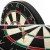 18" Sisal Dartboard and Wooden Cabinet Set with 6 Steel Darts, Rotating Score Ring, Staple-Free Divider, Brown