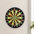 16" Magnetic Dartboard for Kids and Family, Safe Needleless Darts, Indoor Outdoor Game, Durable Plastic, Red Black