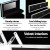 Embellir Portable Cosmetic Beauty Makeup Carry Case, Grade-A Aluminum, Crocodile Black, 28x17.5x31cm, with Mirror