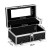 Embellir Portable Cosmetic Beauty Makeup Carry Case, Aluminum, 28x17.5x31cm, Diamond Black, with Mirror and Trays