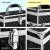 Embellir Portable Cosmetic Beauty Makeup Carry Case, Aluminum, 28x17.5x31cm, Diamond Black, with Mirror and Trays