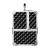 Embellir Makeup Case Beauty Organizer Bag, Aluminum ABS, Diamond Black, 27x19.5x27.5cm, Portable Travel Cosmetic Storage