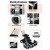 Embellir Makeup Case Beauty Organizer Bag, Aluminum ABS, Diamond Black, 27x19.5x27.5cm, Portable Travel Cosmetic Storage