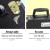 Embellir Portable Cosmetic Beauty Makeup Case, Aluminum, 36x25x23cm, Black & Gold, Professional Organizer with Lock