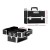 Embellir Portable Cosmetic Beauty Makeup Case, Aluminum Frame, Black Velvet Interior, 23x36x27cm, Adjustable Dividers