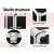 Embellir Portable Cosmetic Beauty Makeup Case, Aluminum Frame, Black Velvet Interior, 23x36x27cm, Adjustable Dividers