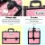 Embellir Portable Cosmetic Beauty Makeup Case, Grade-A Aluminium, Diamond Pink, 23x36x27cm, Lockable with Strap
