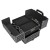 Embellir Makeup Trolley, Aluminium, 35x25x75cm, Diamond Black, Portable Beauty Case with Wheels, 4-in-1 Organizer Box