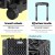 Embellir Makeup Trolley, Aluminium, 35x25x75cm, Diamond Black, Portable Beauty Case with Wheels, 4-in-1 Organizer Box