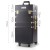 Embellir Makeup Case Beauty Trolley, Aluminum, 35x25x75cm, Gold & Black, 7-in-1 Cosmetic Organizer with Wheels
