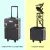 Embellir Makeup Case Beauty Trolley, Aluminum, 35x25x75cm, Gold & Black, 7-in-1 Cosmetic Organizer with Wheels