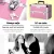 Embellir Makeup Case Beauty Trolley, Aluminium Frame, 35x25x75cm, Pink, 7-in-1 Portable Cosmetic Organiser with Wheels