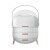 Embellir Makeup Case, Plastic, White, 25x18x34.5cm, Portable Cosmetic Organizer & Jewelry Holder with Lockable Design