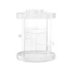 Embellir Makeup Case, Acrylic Rotating Cosmetic Organizer, Clear, 27x27x32.5cm, Large Capacity, 360° Access