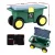 Gardeon Garden Tool Storage Cart, Plastic, 55x26.5x29.5cm, Green, 3-In-1 Design with Seat, Removable Tray,