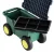 Gardeon Garden Tool Storage Cart, Plastic, 55x26.5x29.5cm, Green, 3-In-1 Design with Seat, Removable Tray,