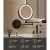 Embellir Extendable Makeup Mirror, Iron & Aluminum, 33x32cm, Brown - 10X Magnifying, LED Touch Control, 3 Light Modes