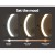 Embellir Extendable Makeup Mirror, Iron & Aluminum, 33x32cm, Brown - 10X Magnifying, LED Touch Control, 3 Light Modes